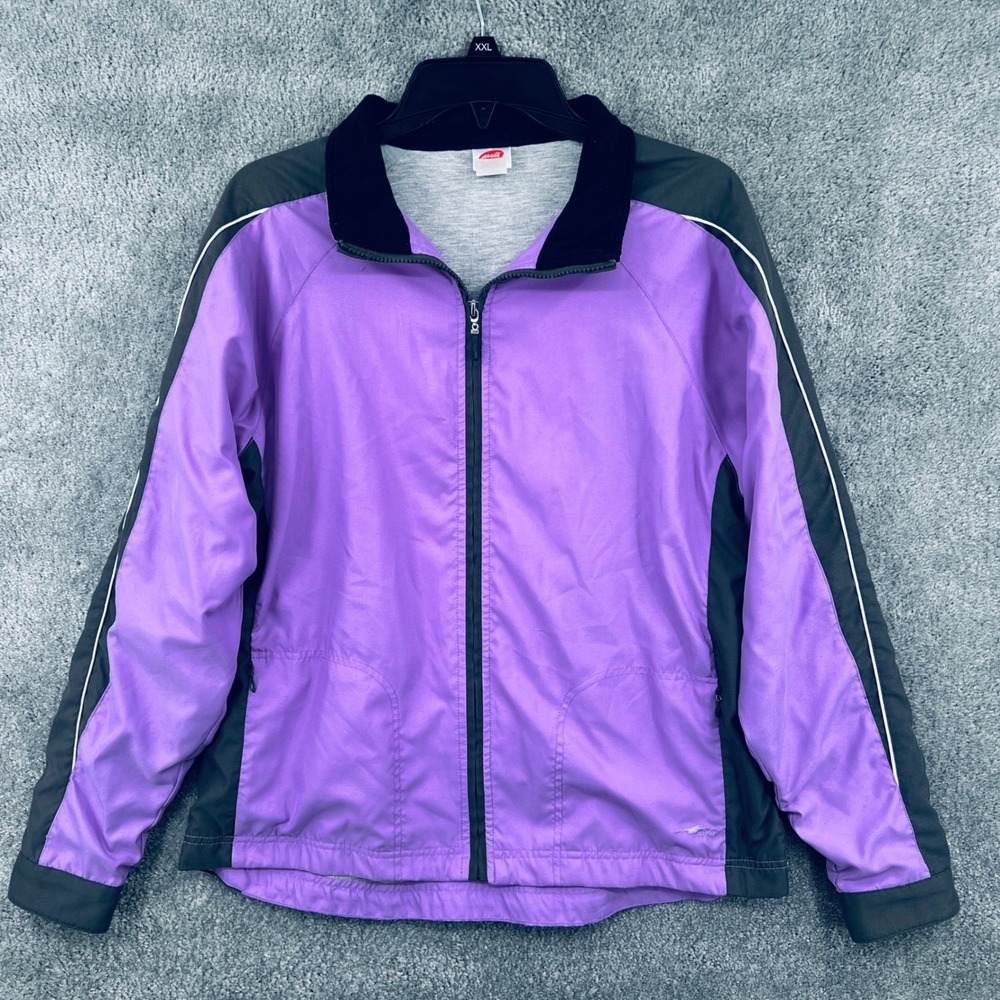 Vintage‎ Avia Full Zip Jacket Size M Purple Y2K Sporty Retro Unisex Athleisure